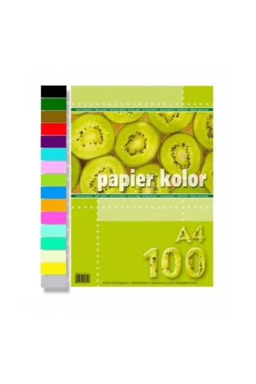 Kreska Papier kolor A4 80g/m2 ciemno-zielony op. 100 ark.