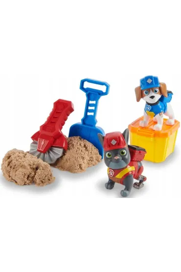 Piasek do formowania Psi Patrol Rubble i jego ekipa