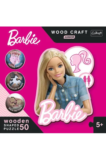Puzzle drewniane 50 el. Pi�kna Barbie Trefl