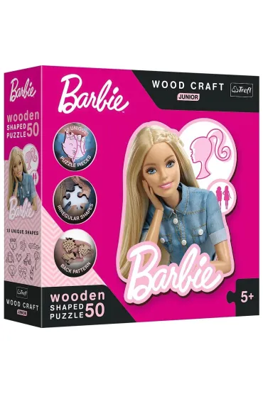 Puzzle drewniane 50 el. Pi�kna Barbie Trefl