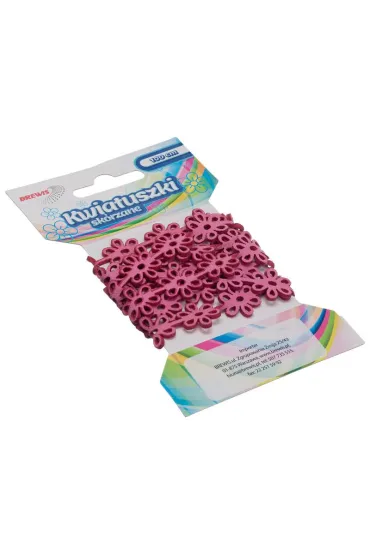 Brewis �a�cuszek kwiatuszki sk�rzane r�owy 1m