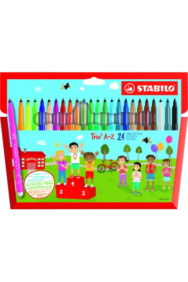 Stabilo Flamastry Trio A-Z 24 szt.