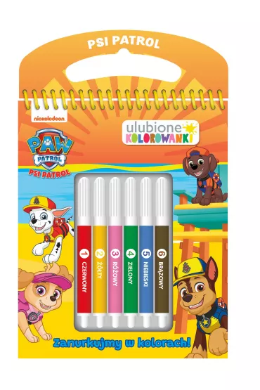 Zanurkujmy w kolorach! Psi Patrol. Ulubione kolorowanki