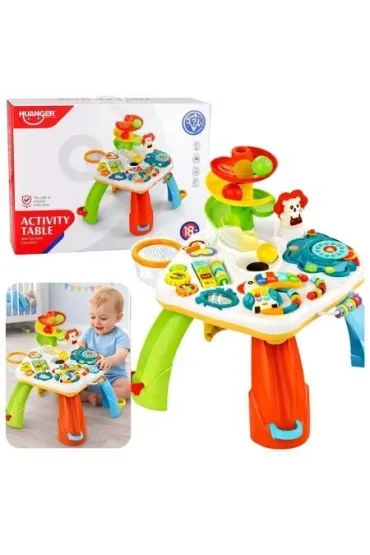 LeanToys Stolik edykacyjny pianinko zje�d�alnia dla pi�ek
