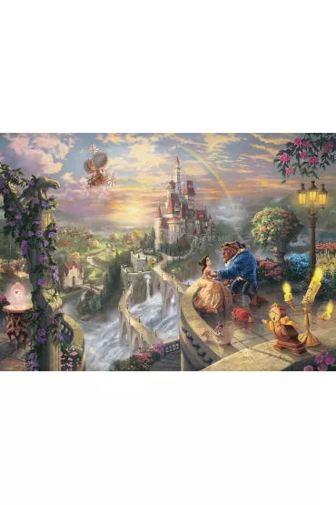 Puzzle 1000 el. Thomas Kinkade Pi�kna i Bestia Schmidt