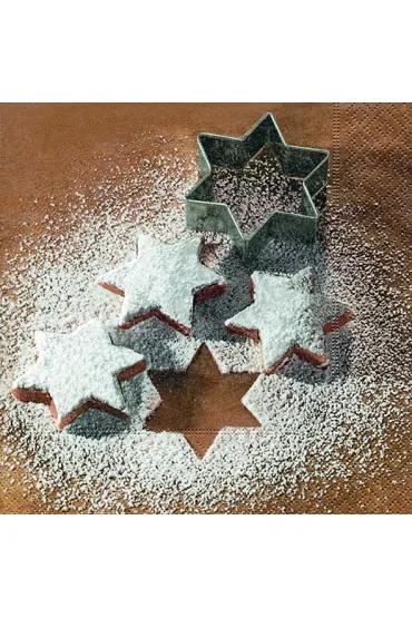 Serwetki Lunch Sugar stars 33x33 cm