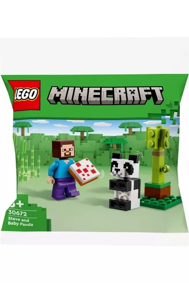 LEGO Minecraft Steve i maa panda 30672