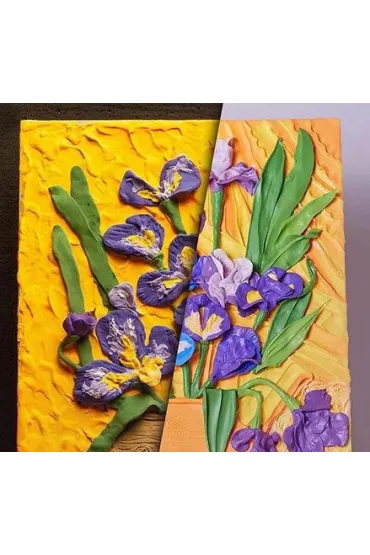 Sensory Art Okto Zestaw kreatywny - Irysy 30x40 cm