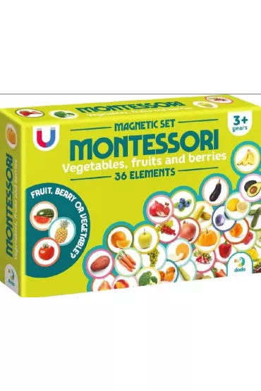 Zestaw magnetyczny Montessori Warzywa i owoce Dodo