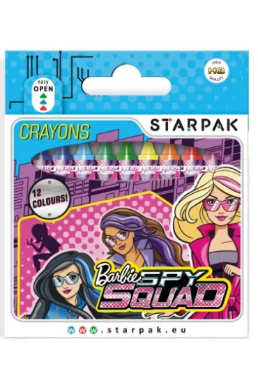 Starpak Kredki �wiecowe 12 kol.Barbie Spy 352909
