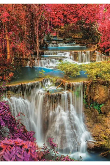 Puzzle 1000 el. Colourful Thai Falls Clementoni