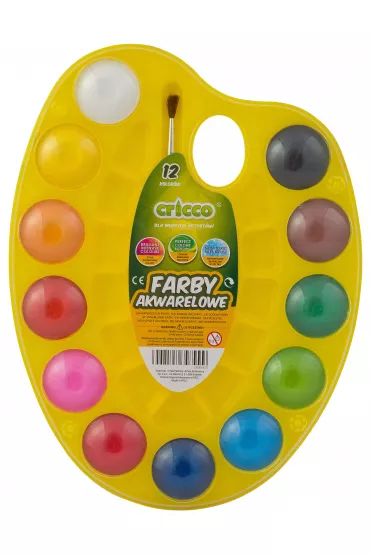 Cricco Farby akwarelowe paleta 12 kolor�w