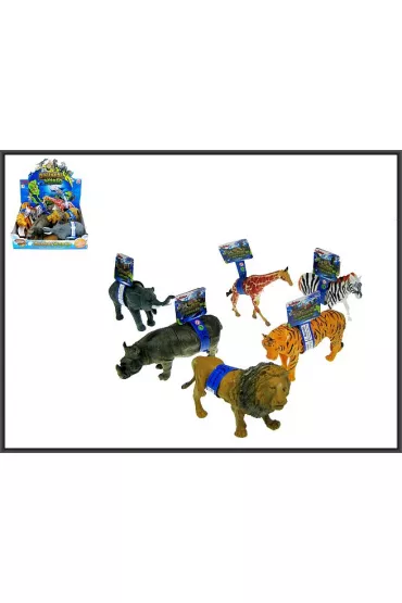 Zwierz�ta dzikie 25cm 6 rodzaj�w