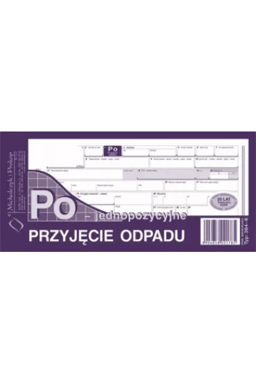 PRZYJECIE ODPADU 1-POZYC.384-8