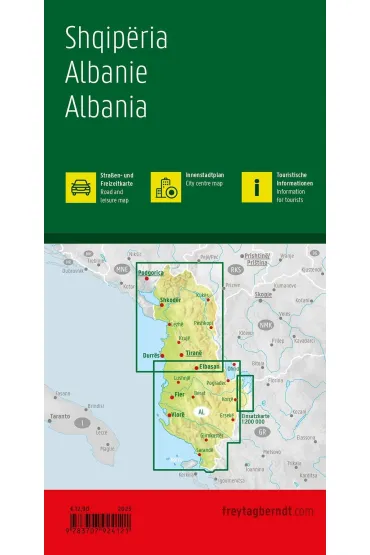 Mapa Albania 1:150 000