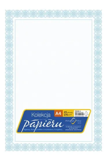 Tetis Papier ozdobny A4 certyfikat dyplom 170g 25 szt.