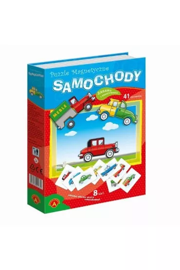 Puzzle magnetyczne 41 el. Samochody Alexander