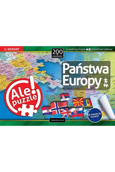 Puzzle 200 el. Pa�stwa Europy Demart