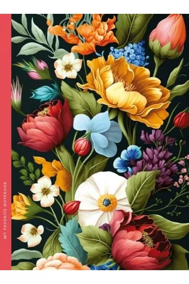 Fresh Notatnik ozdobny Flora 143x200 mm, kratka 48 kartek