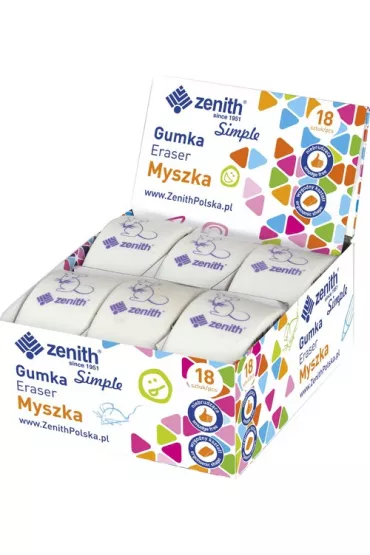 Zenith Gumka Myszka 18 szt.