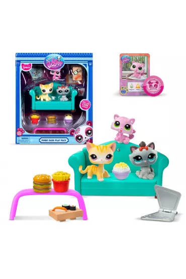 Littlest Pet Shop Podwieczorek z 3 figurkami seria 3 LPS00636