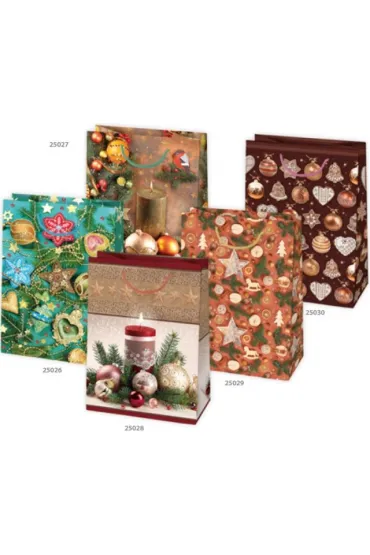 Pol-Mak Torba �wi�teczna Bo�e Narodzenie Stroiki i miko�aje 345 x 480 x 130 mm 10 szt.