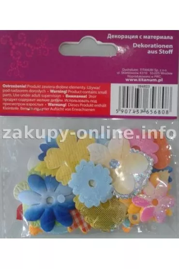Titanum Dekoracje materia�owe kwiaty mix 30 szt (F008) % BPZ *