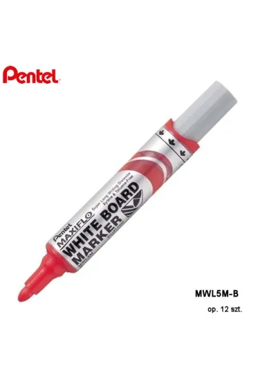 Pentel Marker sucho�cieralny Maxiflo czerwony MWL5M-B