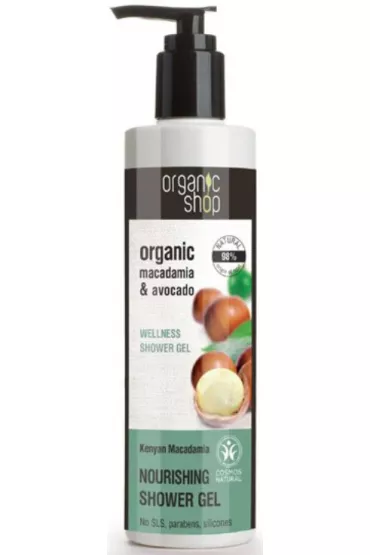 Organic Shop Organic Macadamia & Avocado Nourishing od�ywczy �el pod prysznic o zapachu orzech�w macadamia 280 ml