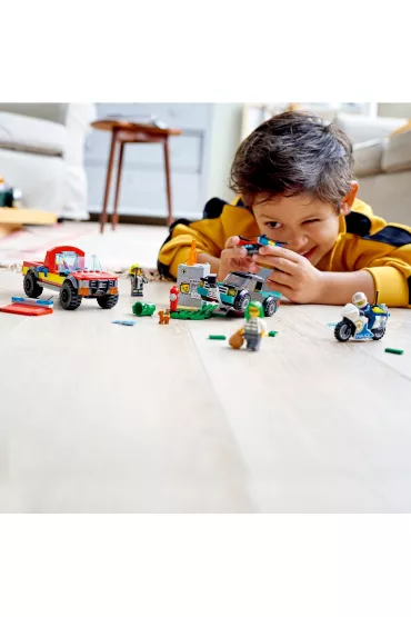 LEGO City Akcja straacka i policyjny pocig 60319