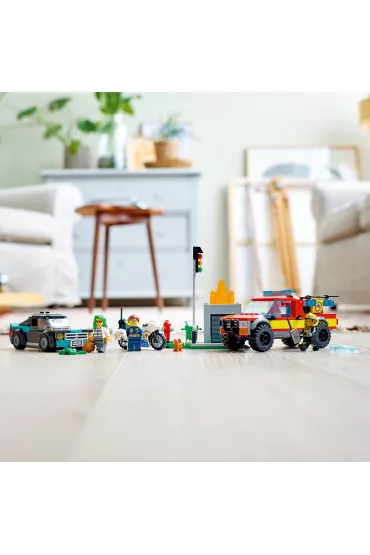 LEGO City Akcja straacka i policyjny pocig 60319