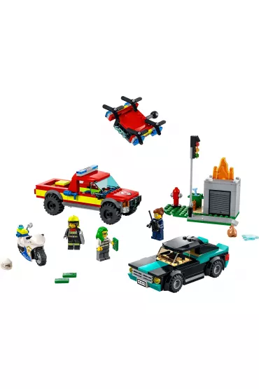 LEGO City Akcja straacka i policyjny pocig 60319