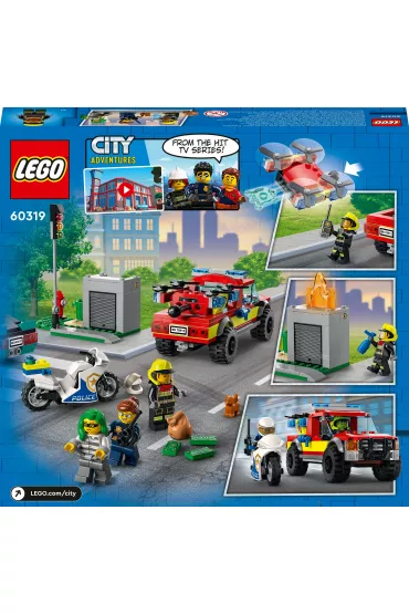 LEGO City Akcja straacka i policyjny pocig 60319