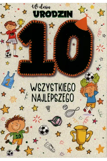 Kukartka Karnet B6 PR-035 Urodziny 10 ch�opiec