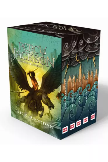 Pakiet Percy Jackson i bogowie olimpijscy. Tomy 1-5 - Rick Riordan