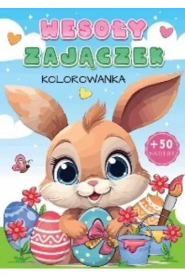Weso�y zaj�czek. Kolorowanka