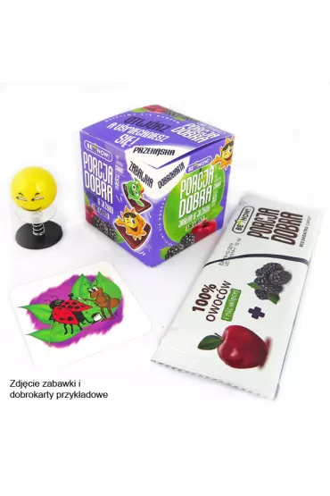 Porcja Dobra Kostka z NIESPODZIANK jabkowo - jeynowa Zestaw 3 x 16 g