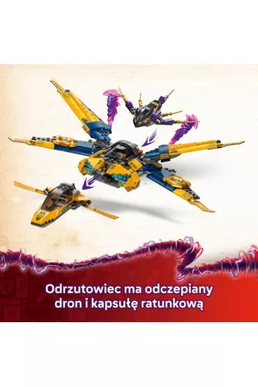 LEGO NINJAGO Ras i burzowy superodrzutowiec Arina 71833