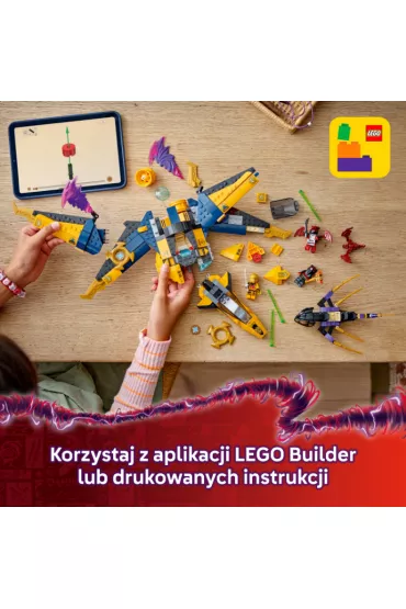 LEGO NINJAGO Ras i burzowy superodrzutowiec Arina 71833