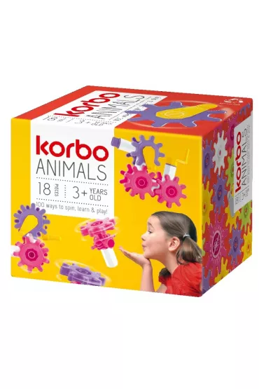 Korbo Klocki 18 el. Animals