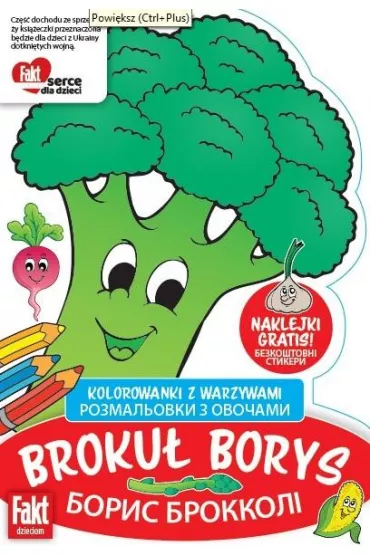 Kolorowanki z warzywami Broku� Borys w.pol-ukr