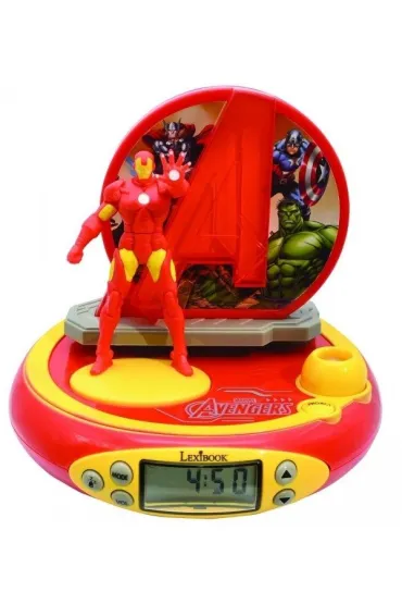 Budzik z projektorem 3D Iron Man Avengers Lexibook RP510AV