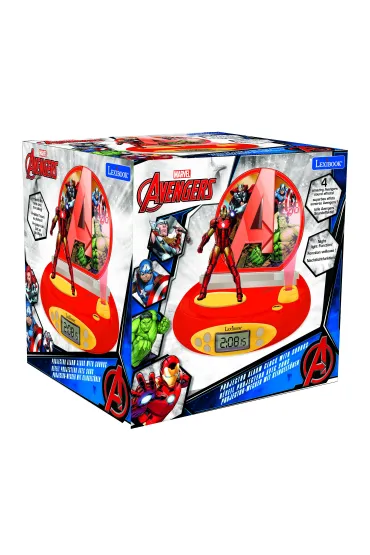 Budzik z projektorem 3D Iron Man Avengers Lexibook RP510AV