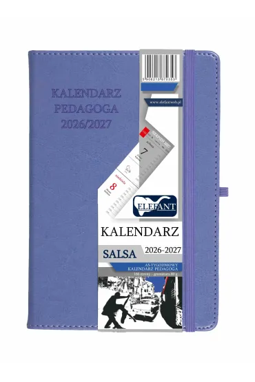 Kalendarz nauczyciela 2026/27 A5 tyg. fioletowy