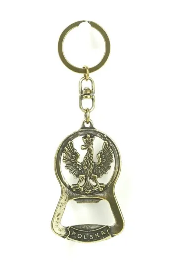 Abino Brelok metalowy otwieracz z or�em 6cm