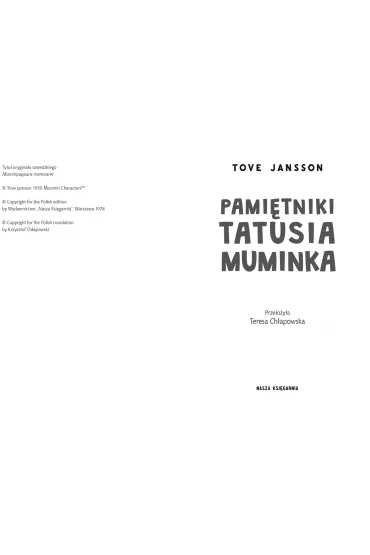 Pami�tniki Tatusia Muminka. Muminki. Tom 4 - Tove Jansson