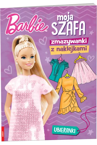 Barbie Moja szafa Zmazywanki z naklejkami