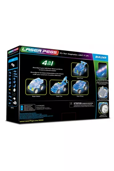 Klocki. Laser Pegs. Super Truck 4 w 1