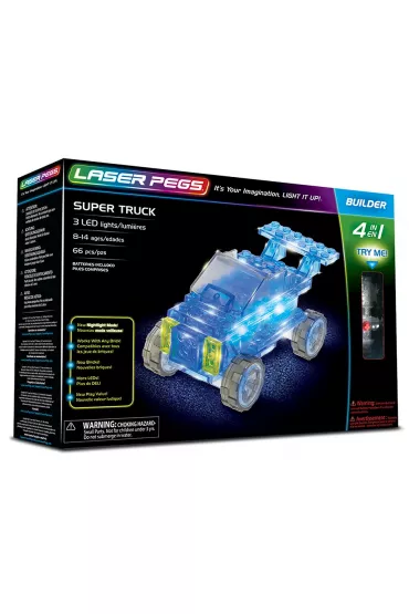 Klocki. Laser Pegs. Super Truck 4 w 1