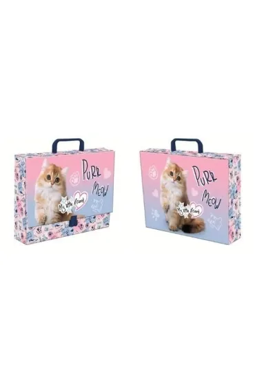 St. Majewski Teczka z r�czk� A4 XL My Little Friend Cat Pastel